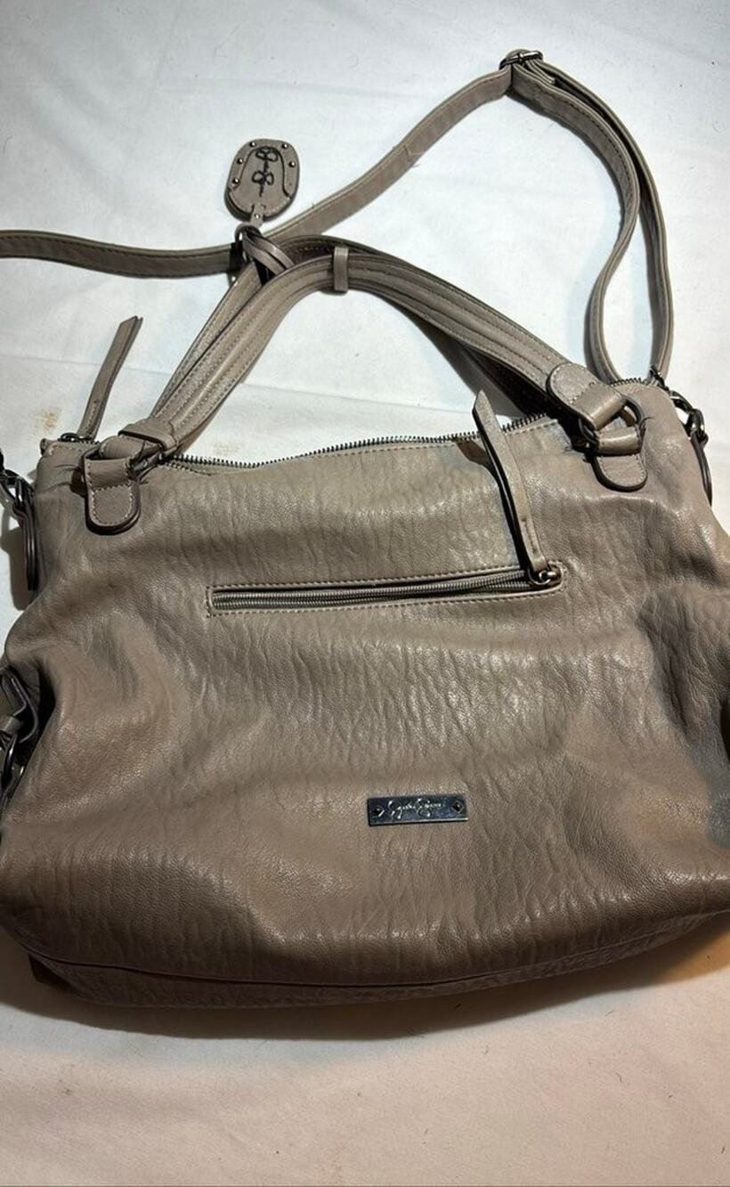 Jessica Simpson Taupe Leather Handbag